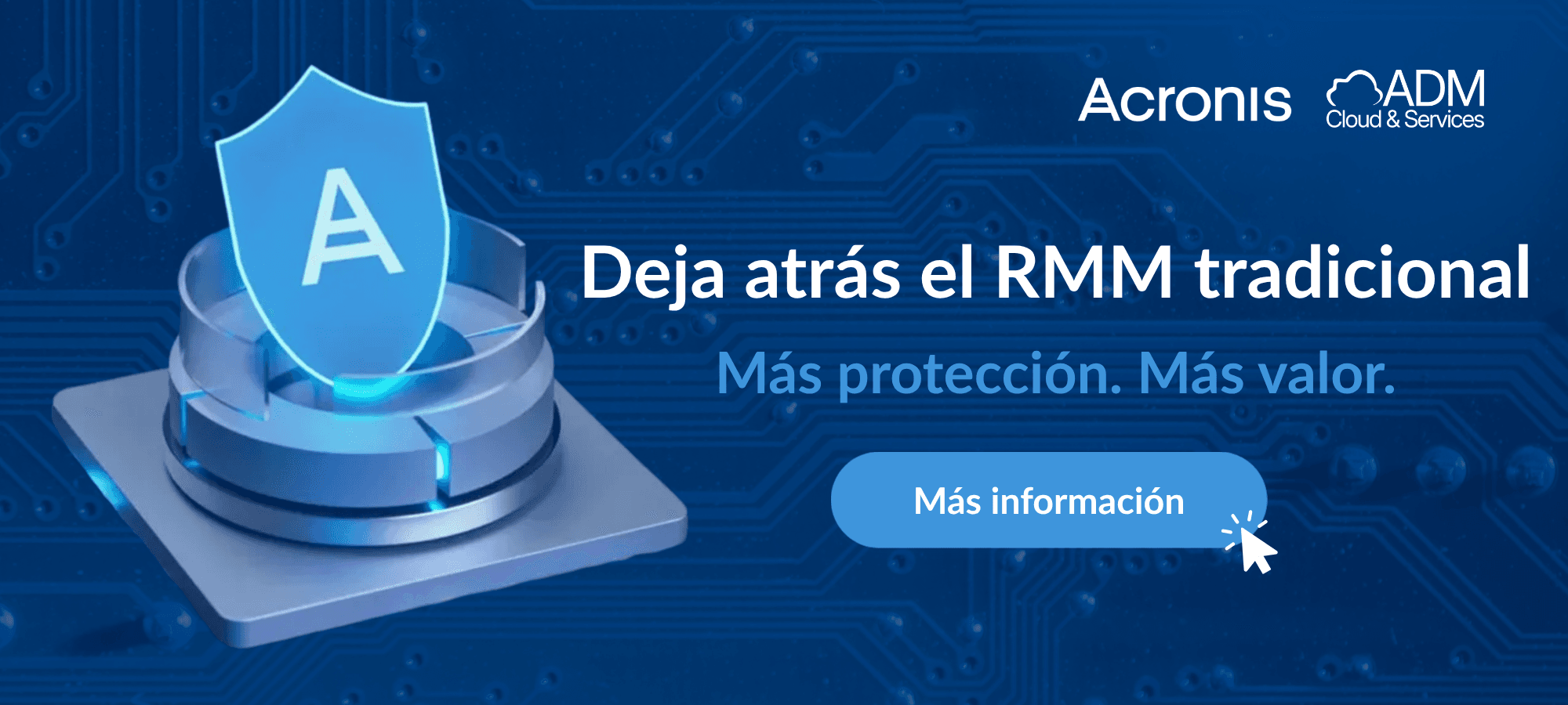 Acronis RMM - Deja atrás el RMM tradicional. Más protección. Más valor.