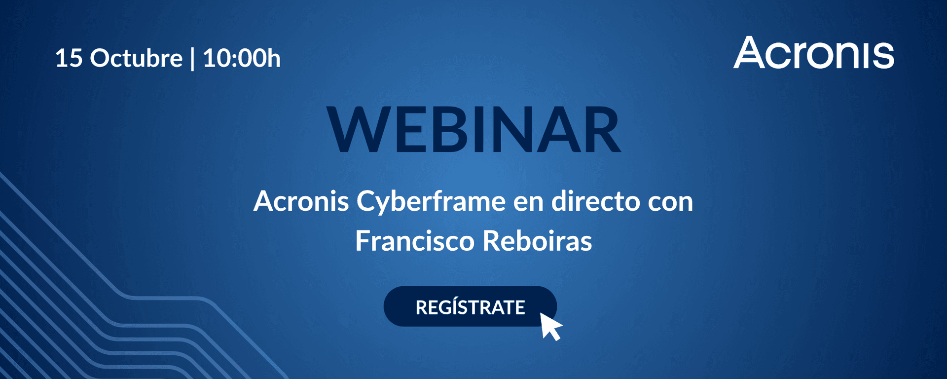 Acronis Cyberframe en directo con Francisco Reboiras