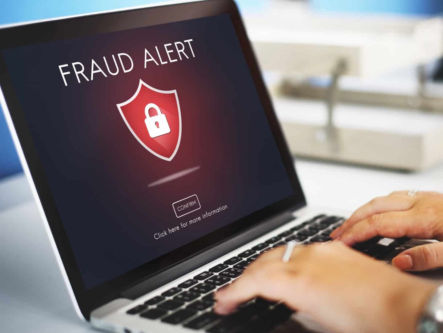 fraud scam phishing caution deception concept